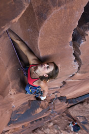 Gabriela climbing